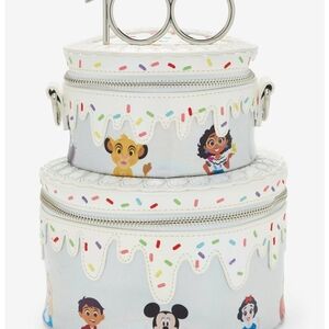 Loungefly Disney 100 Celebration Cake Crossbody Bag